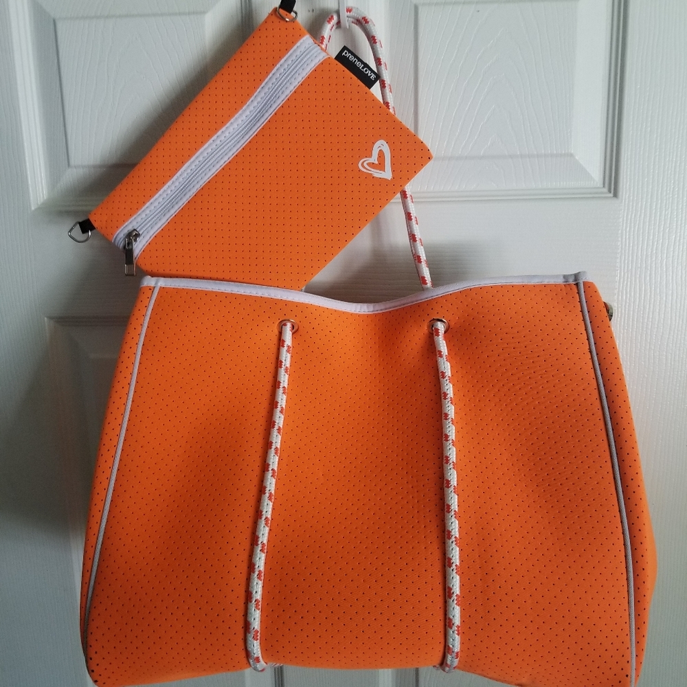 Neoprene Tote with Detachable clutch - PreneLOVE
